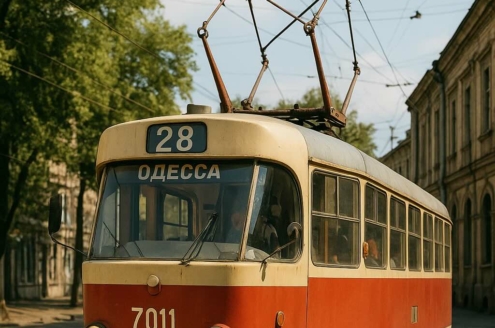 28 трамвай Одесса