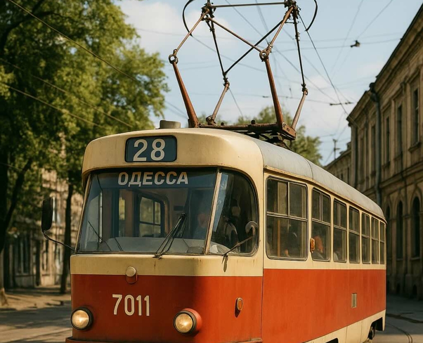 28 трамвай Одесса
